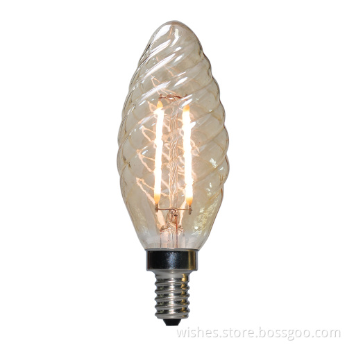 Soft white led filament bulb